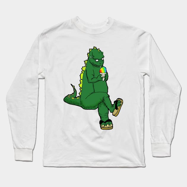 Food Monster: Shaved Ice Long Sleeve T-Shirt by Tinka Collective